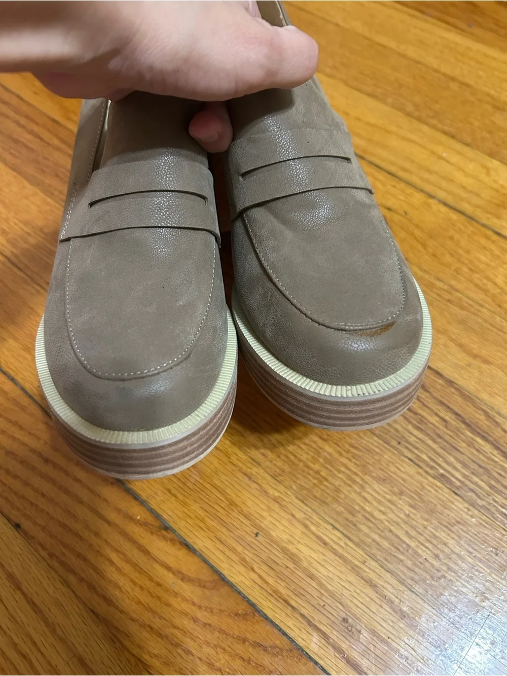 Oasis Society Hannah Platform Penny Loafer Womens 6.5